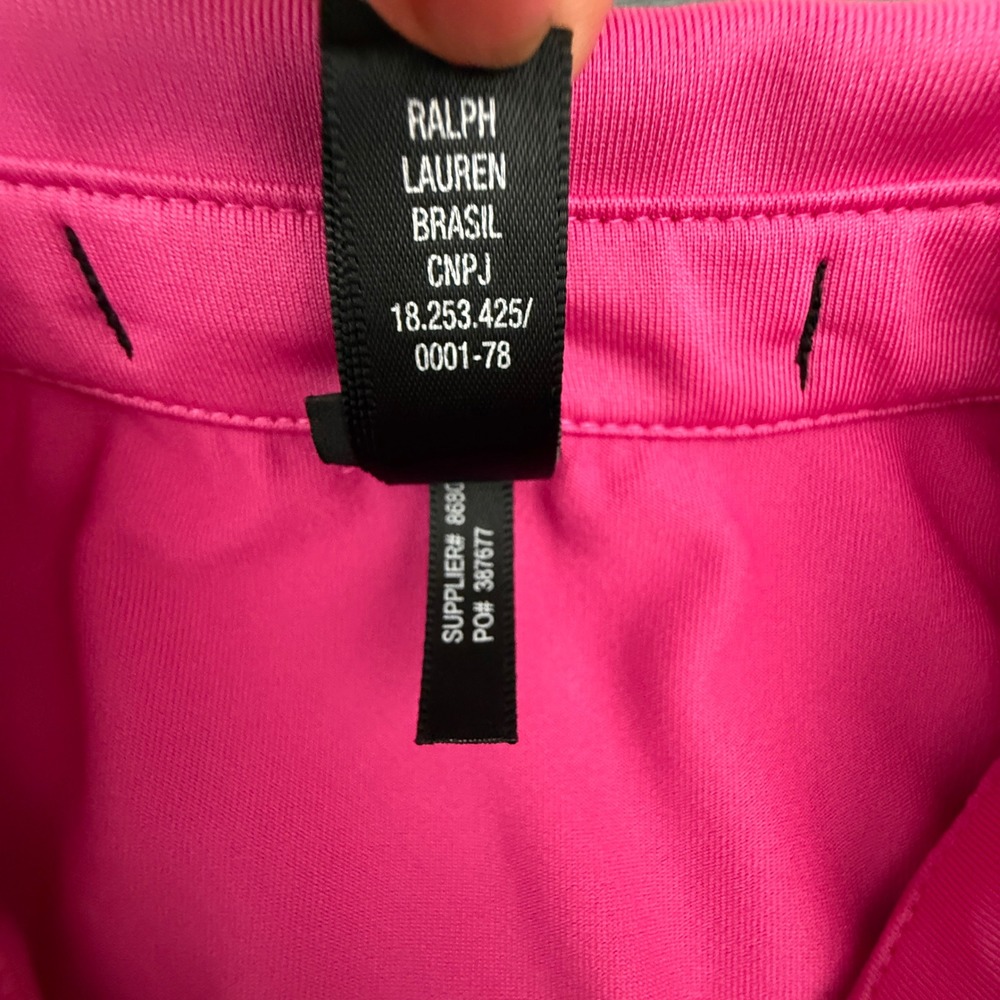 RLX Ralph Lauren Polo Women Medium Pink Golf Activewear Performance Short Sleeve - Picture 6 of 13